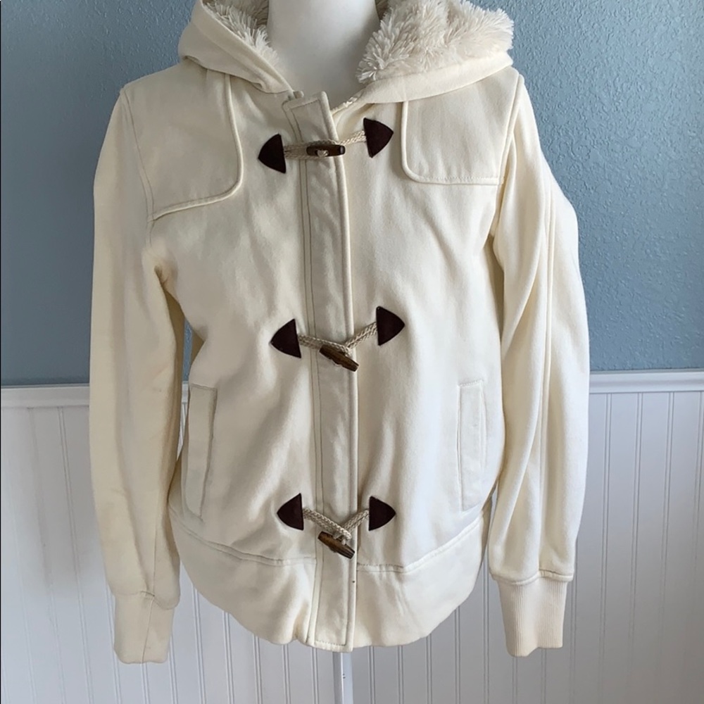 OP cream colored jacket Size L